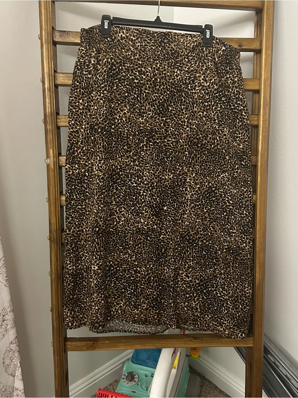 Old Navy Animal Print Midi Skirt - Brown, Black, Cream